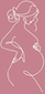 Logo femme enceinte yoga prénatal sophrologie prénatale